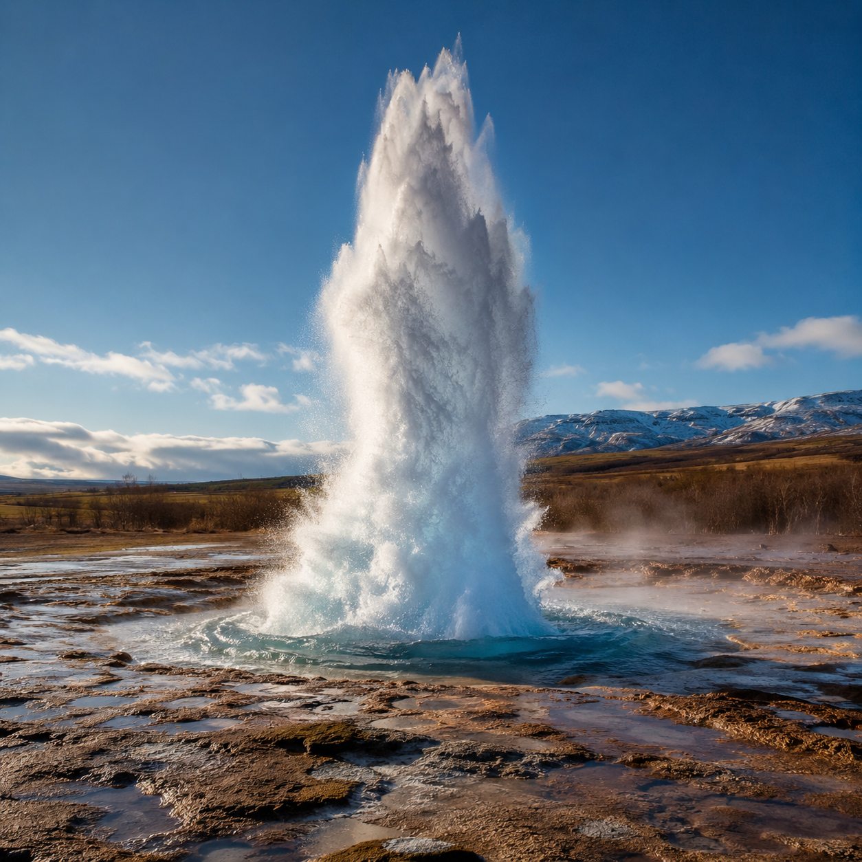 Strokkur geyser erupting