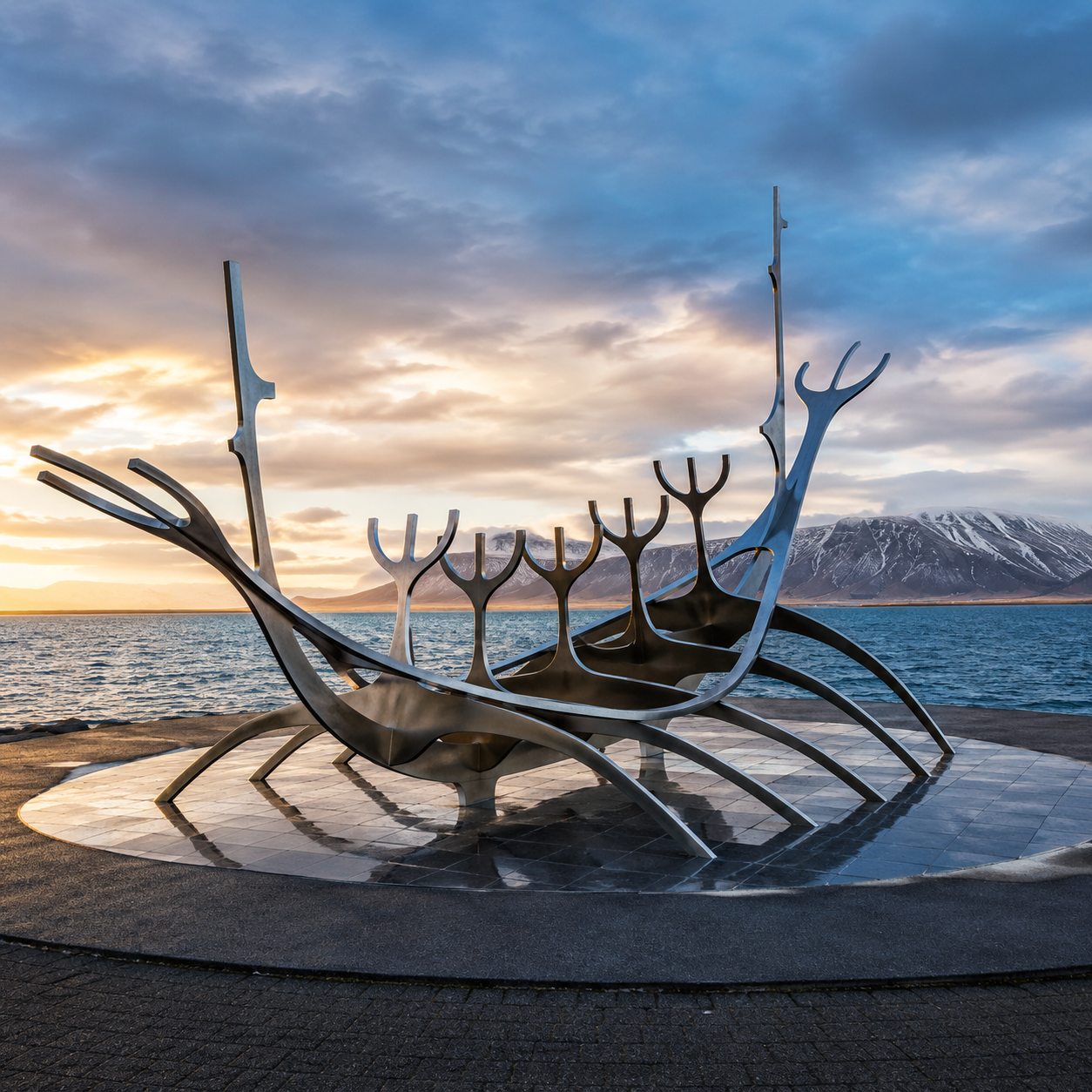 Sun Voyager at sunset